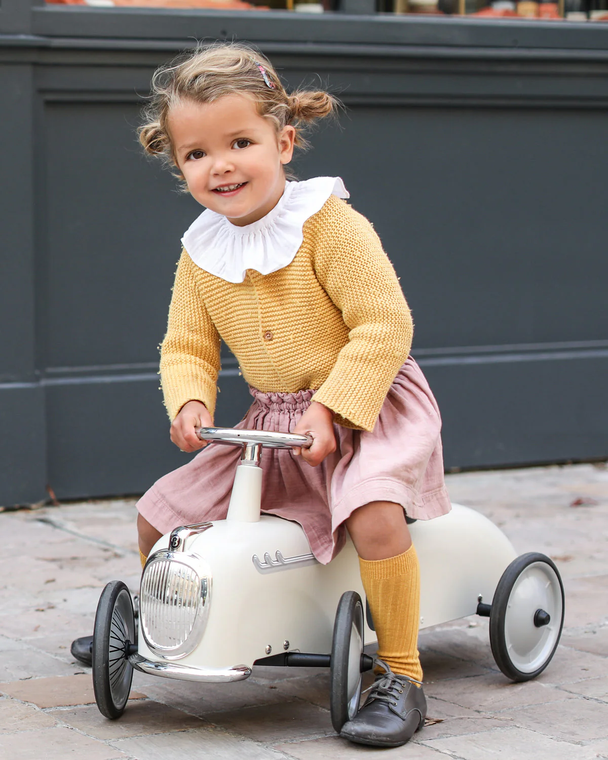 Baghera Ride-On ROADSTER Ivory White - Image 3