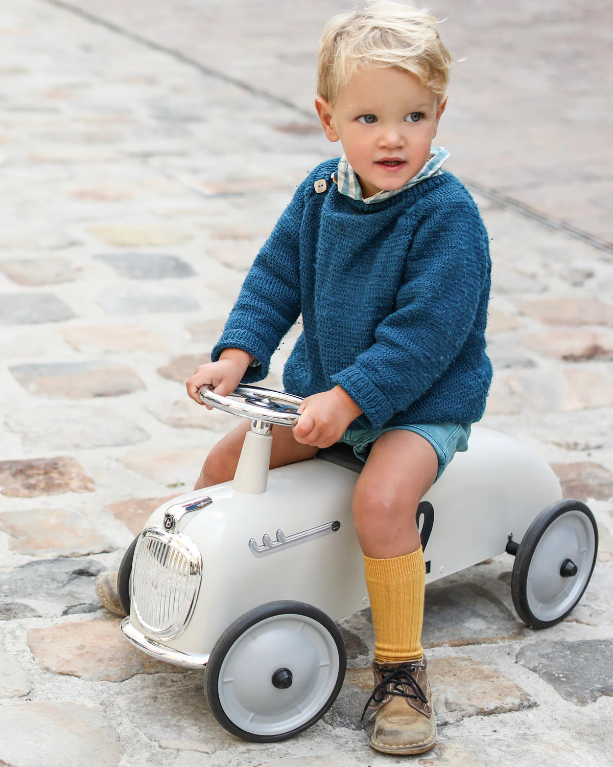 Baghera Ride-On ROADSTER Ivory White - Image 5