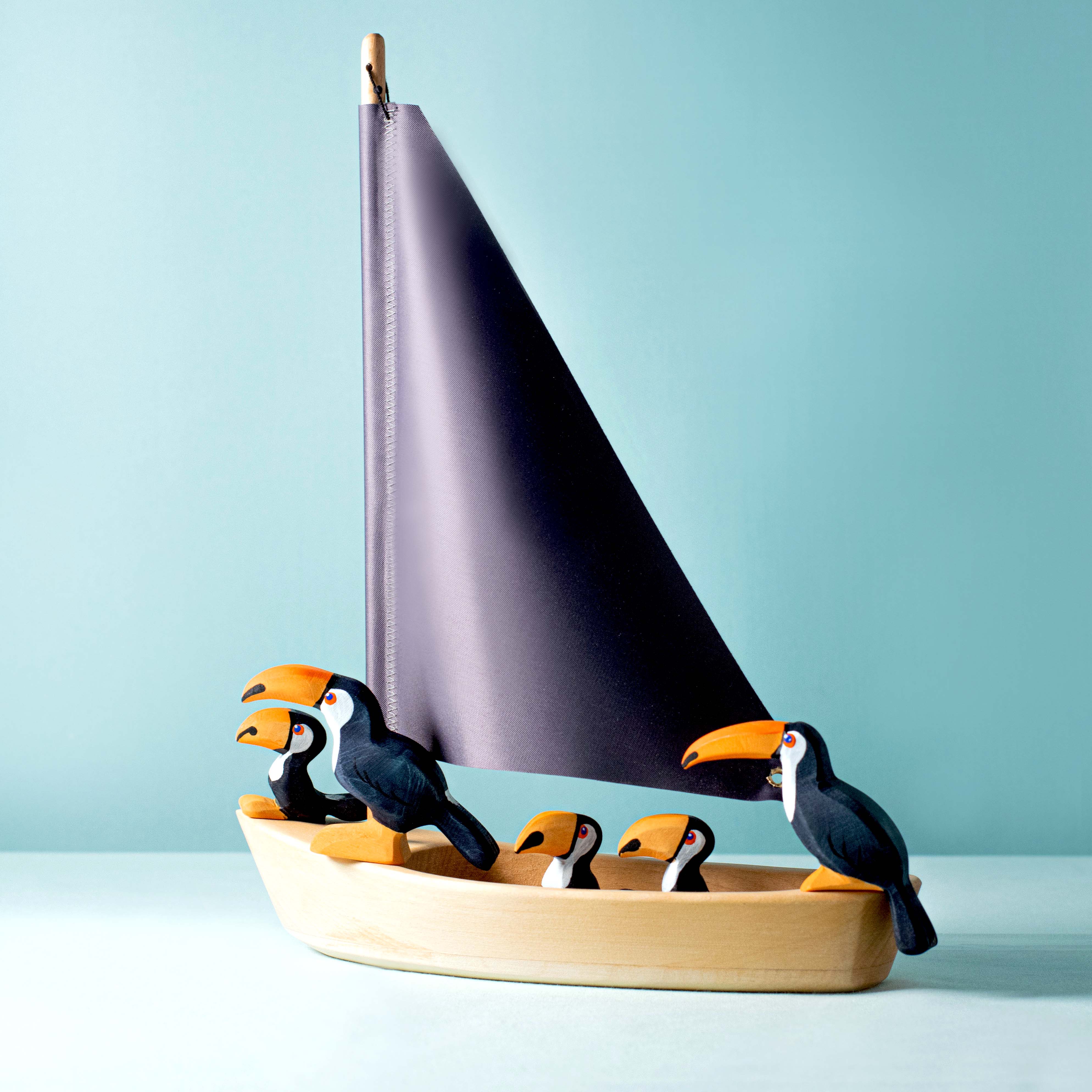 Bumbu Wooden Sailboat - Image 7