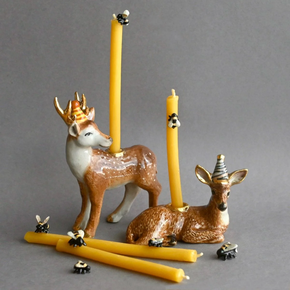 Camp Hollow Beeswax Birthday Candle Set of 10 🐝 🎂 - Image 2