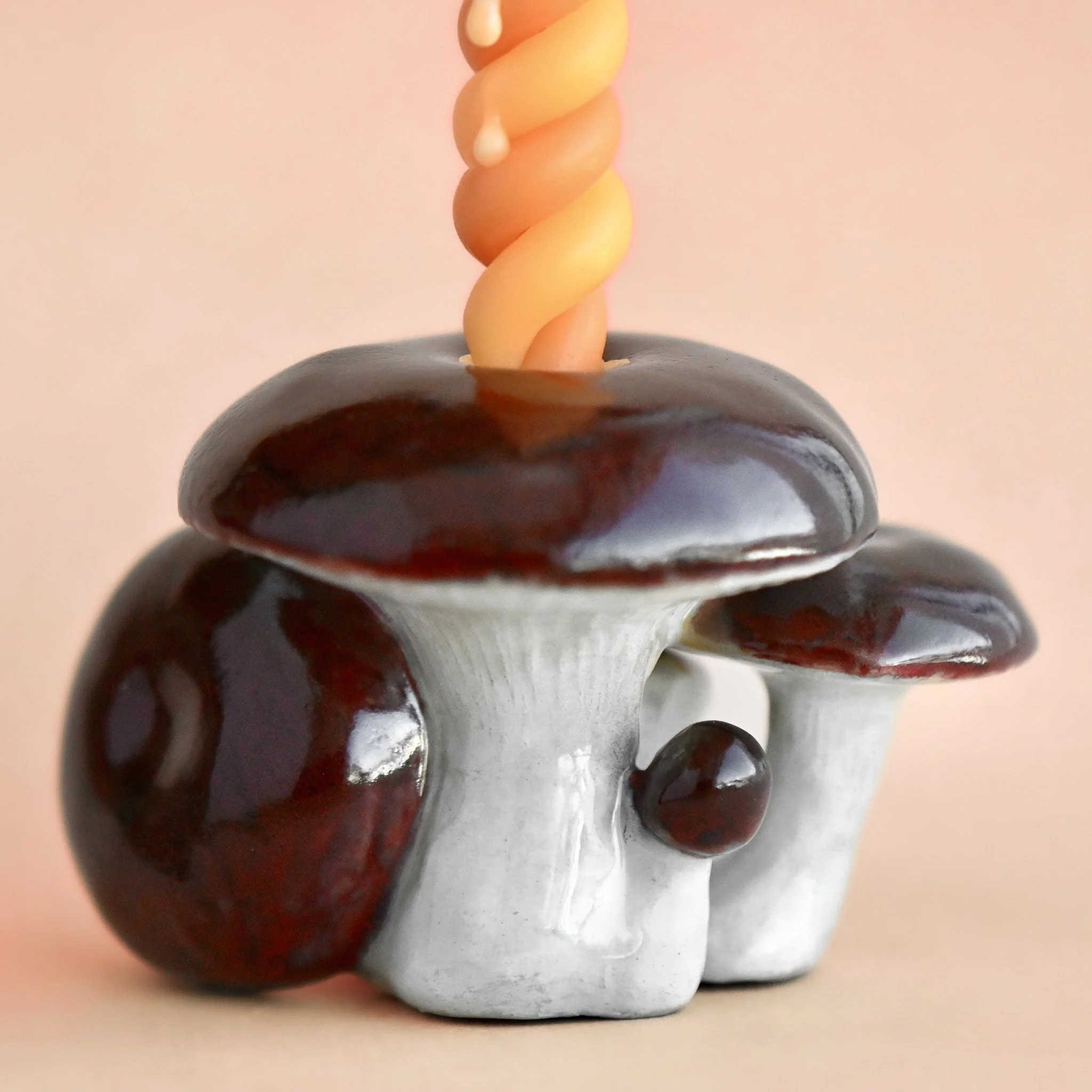 Camp Hollow Mahogany Mushroom Cluster Cake Topper - Image 4