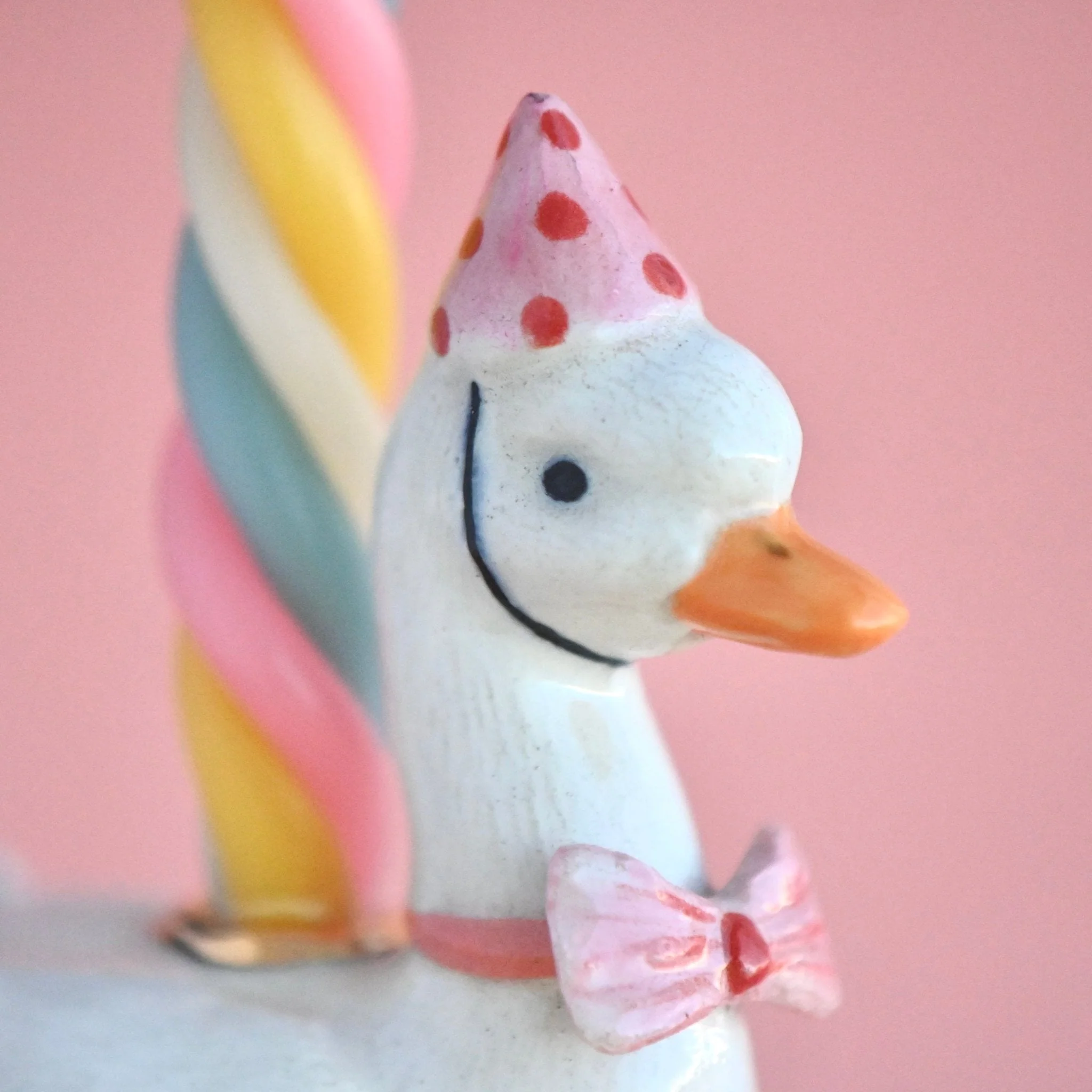 Camp Hollow Pink Goose Cake Topper - Image 4