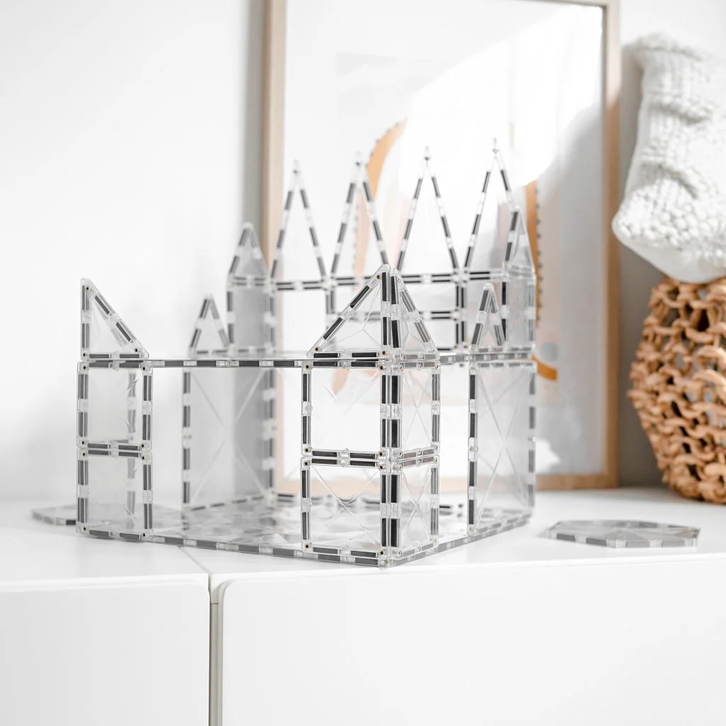 Connetix Magnetic Tiles | Clear Starter Pack (34 pcs) - Image 6