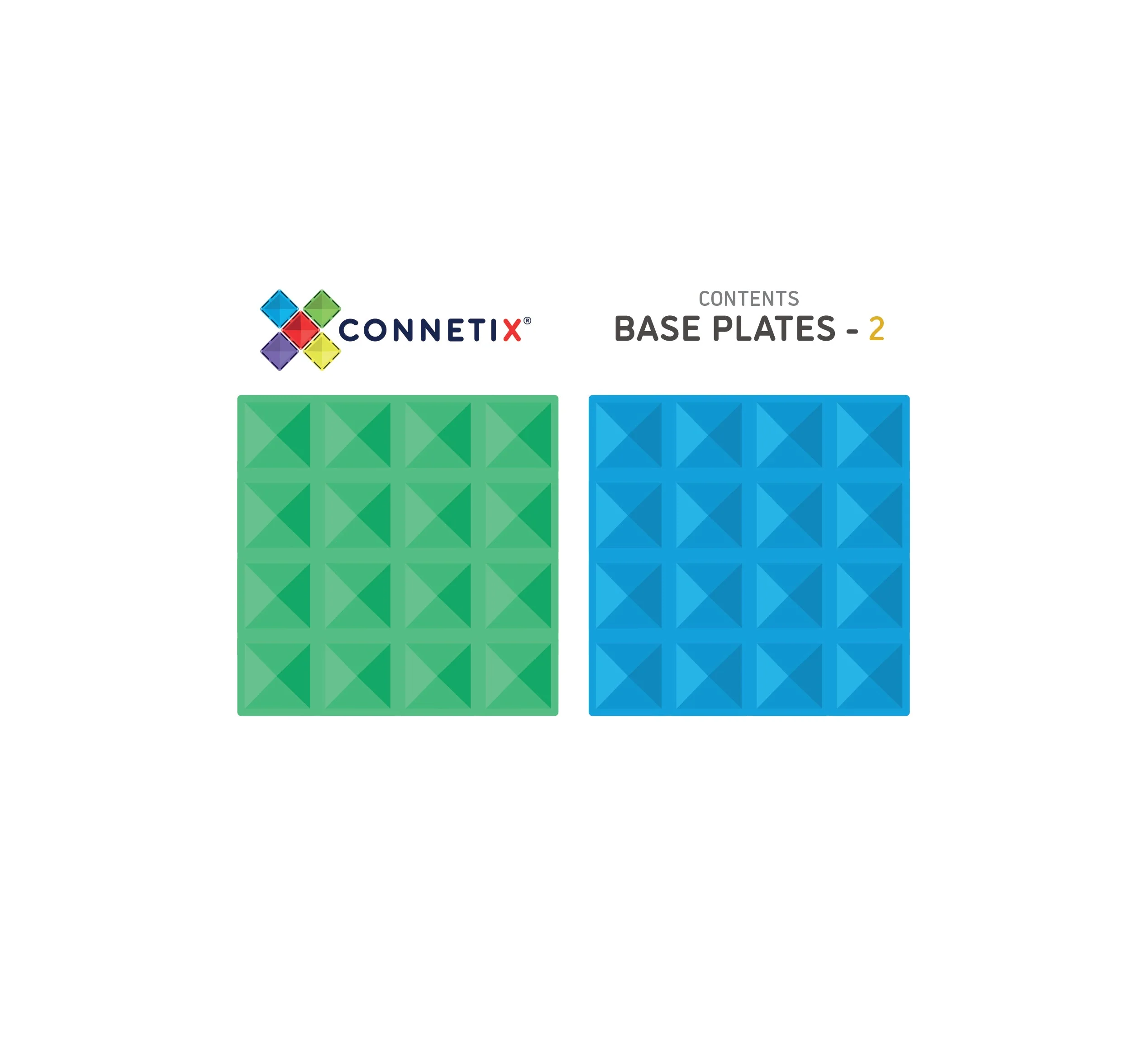 Connetix Magnetic Tiles | Rainbow Base Plate Pack (2 pcs) - Image 7