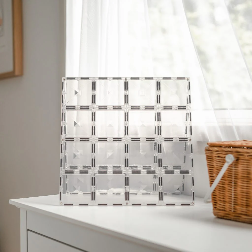 Connetix Magnetic Tiles | Clear Base Plate Pack (2 pcs) - Image 7
