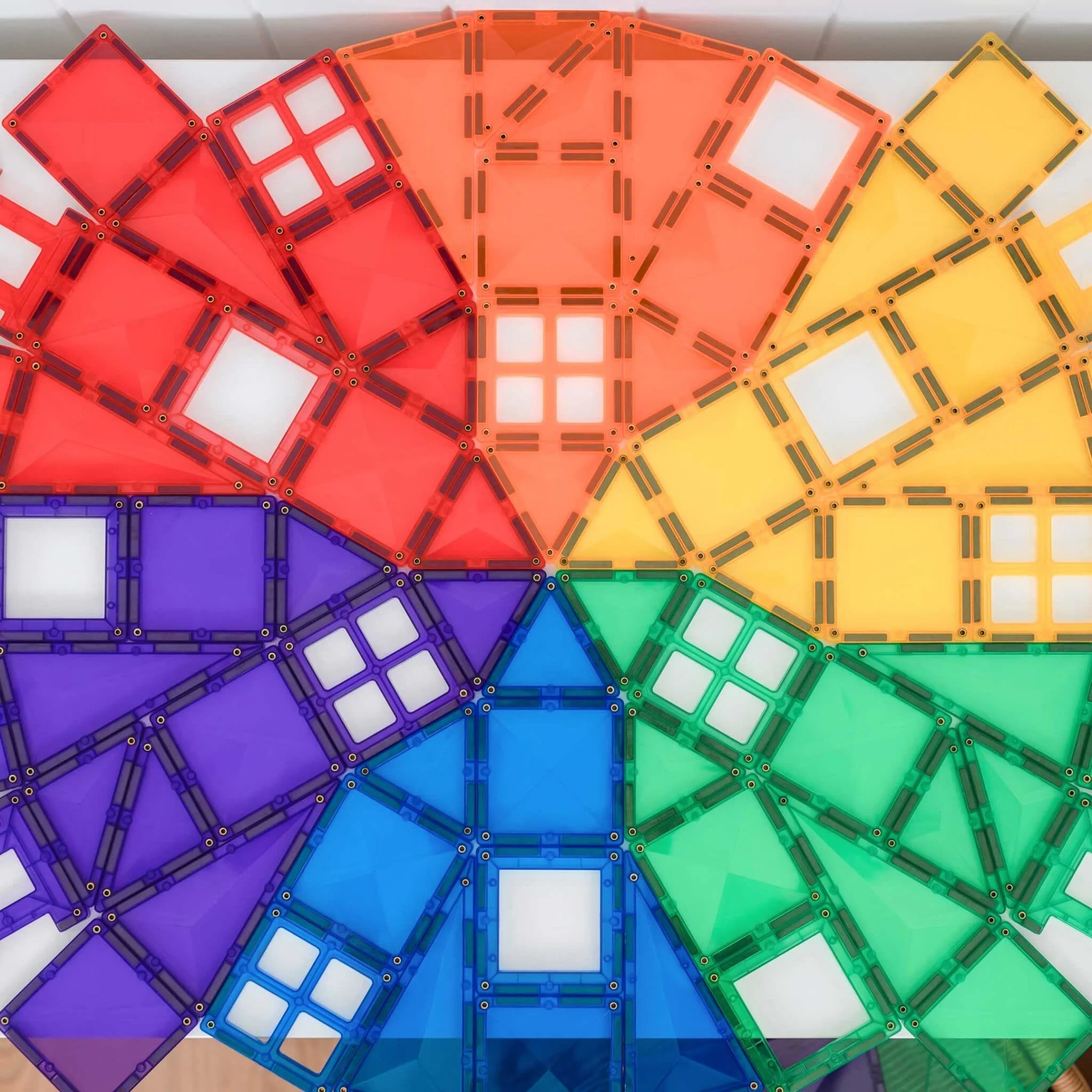 Connetix Magnetic Tiles | Rainbow Creative Pack (102 pcs) - Image 5