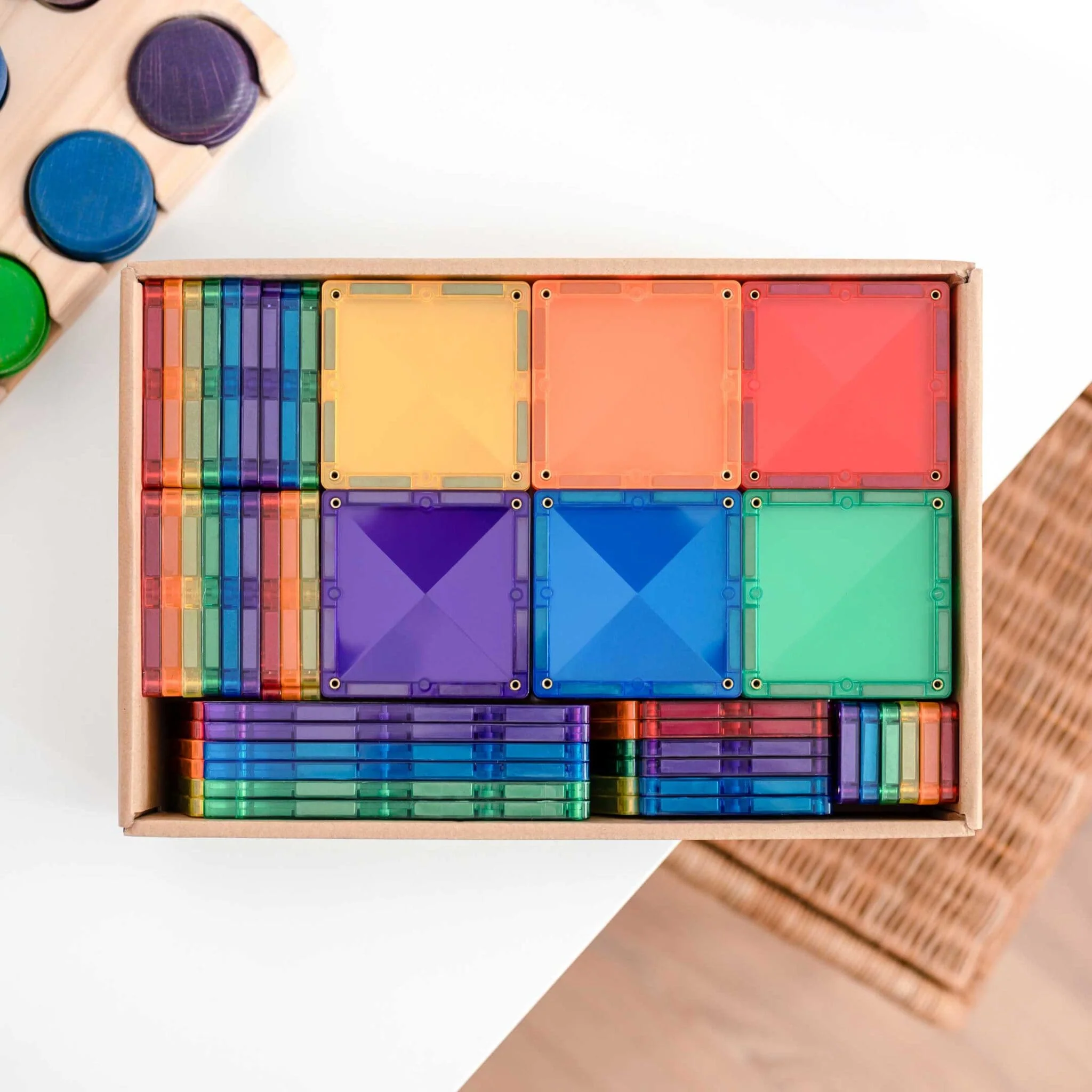 Connetix Magnetic Tiles | Rainbow Creative Pack (102 pcs) - Image 6
