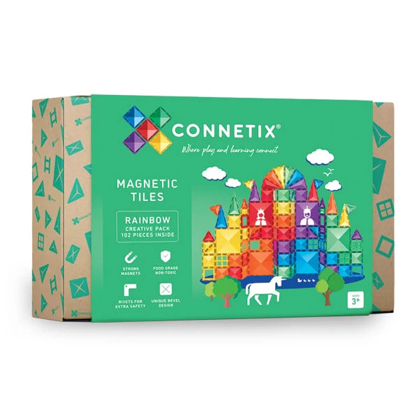Connetix Magnetic Tiles | Rainbow Creative Pack (102 pcs) - Image 7