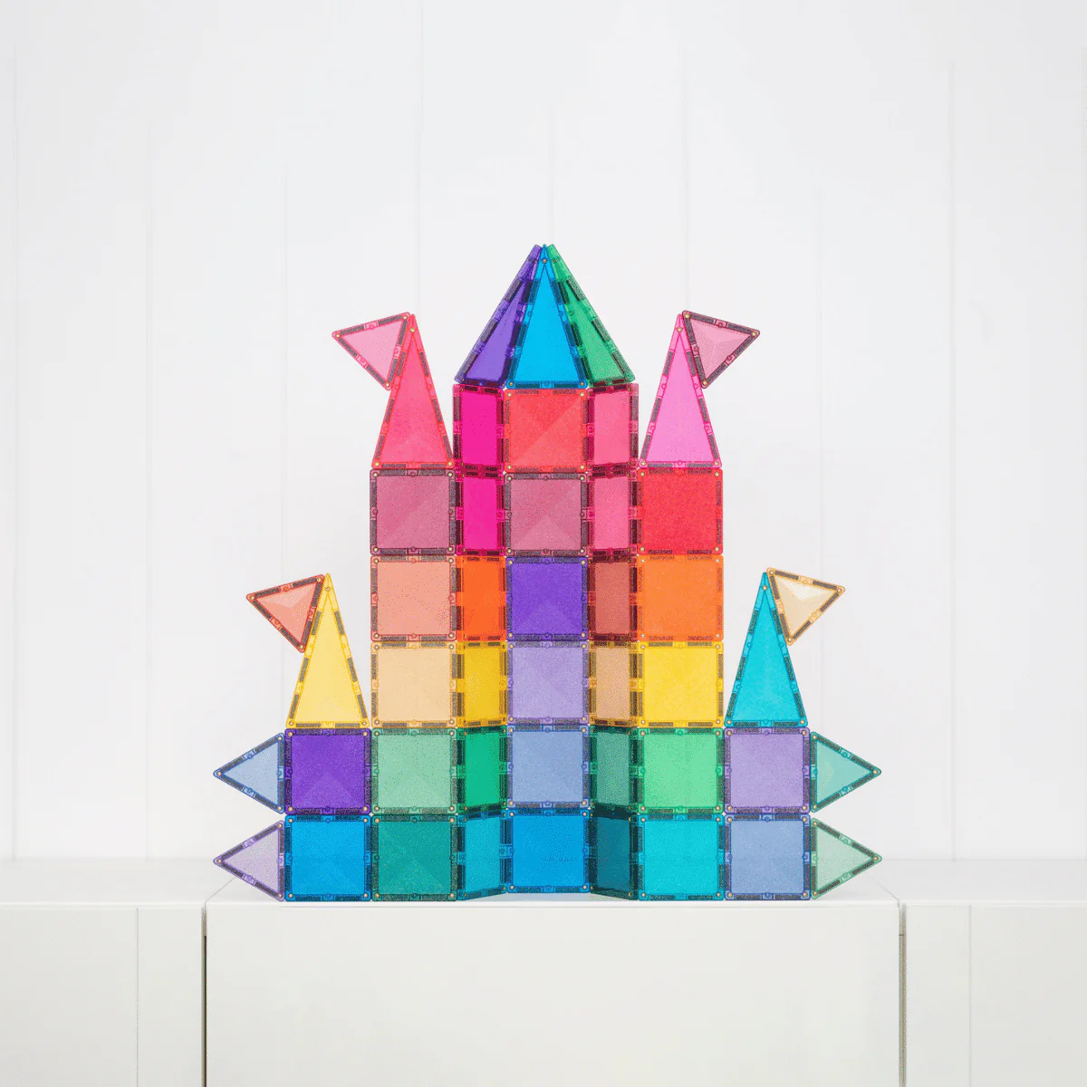 Connetix Magnetic Tiles | Glitter Castle Pack (48 pcs) - Image 4