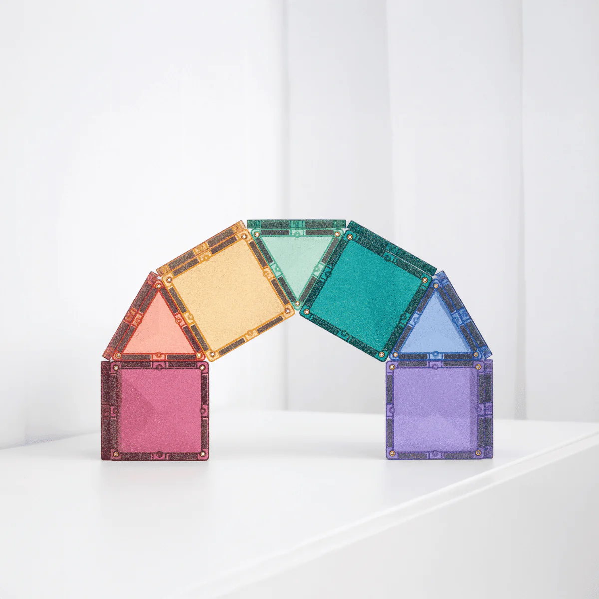Connetix Magnetic Tiles | Glitter Castle Pack (48 pcs) - Image 6