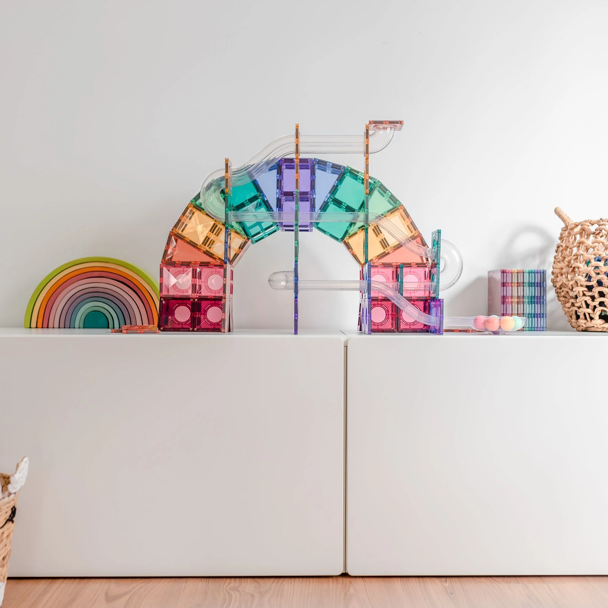 Connetix Magnetic Tiles | Pastel Marble Run (106 pcs) - Image 10