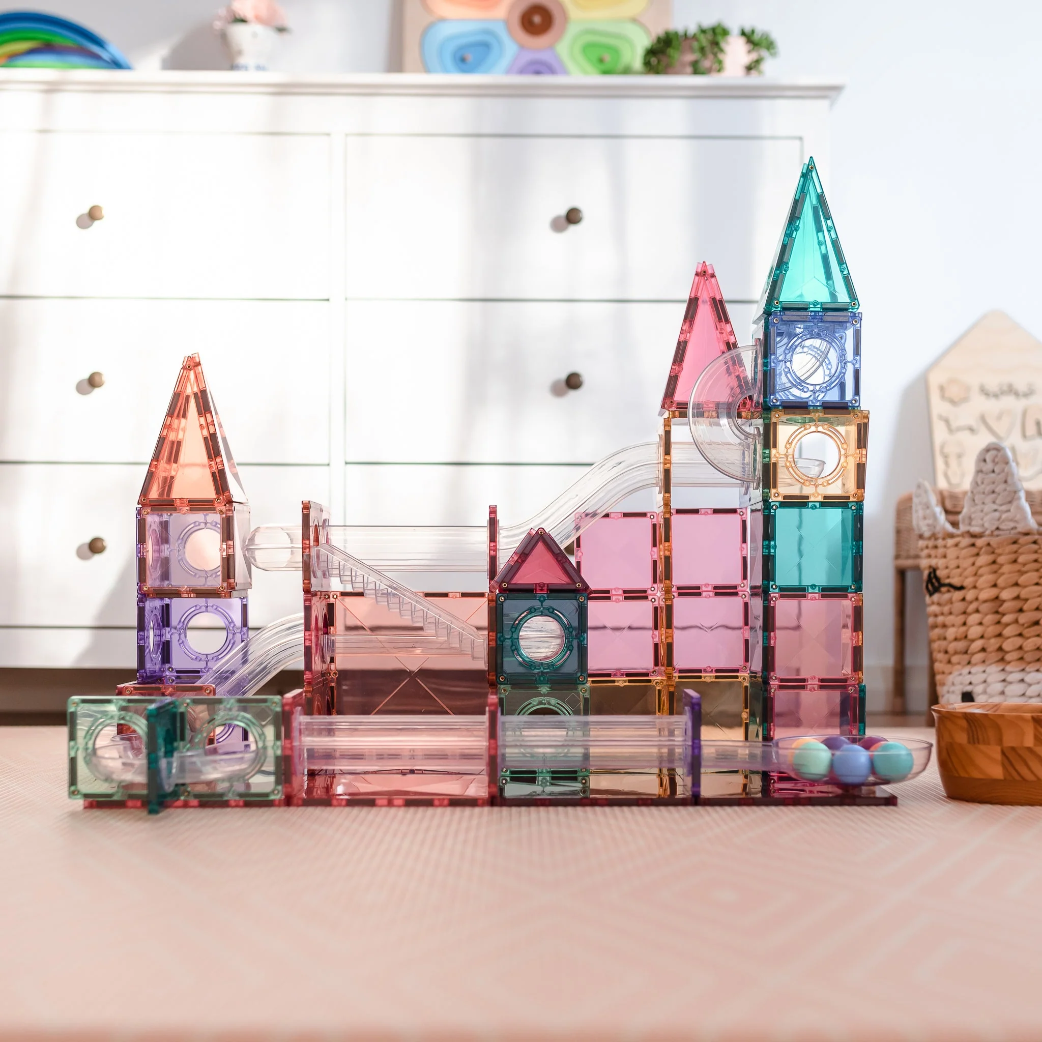 Connetix Magnetic Tiles | Pastel Marble Run (106 pcs) - Image 8