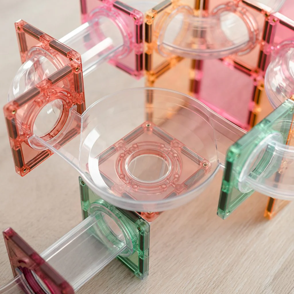 Connetix Magnetic Tiles | Pastel Ball Run Expansion (80 pcs) - Image 10