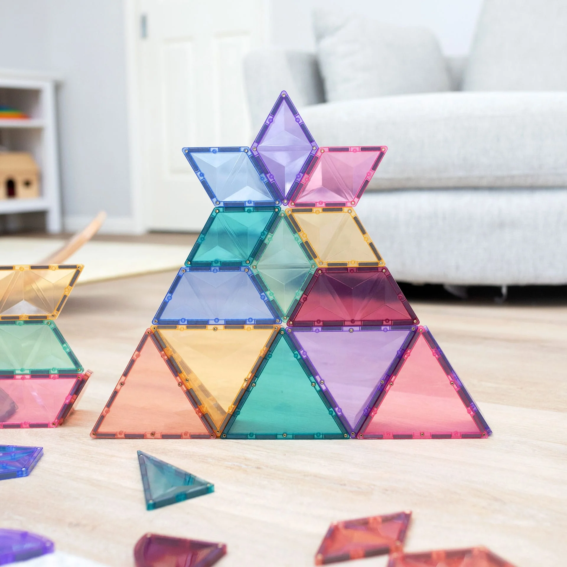 Connetix Magnetic Tiles | Pastel Expansion Pack (48 pcs) - Image 7