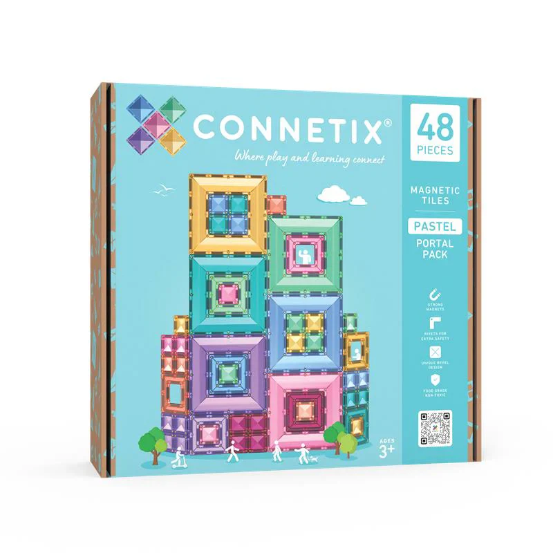 Connetix Magnetic Tiles | Pastel Portal Pack (48 pcs) - Image 2