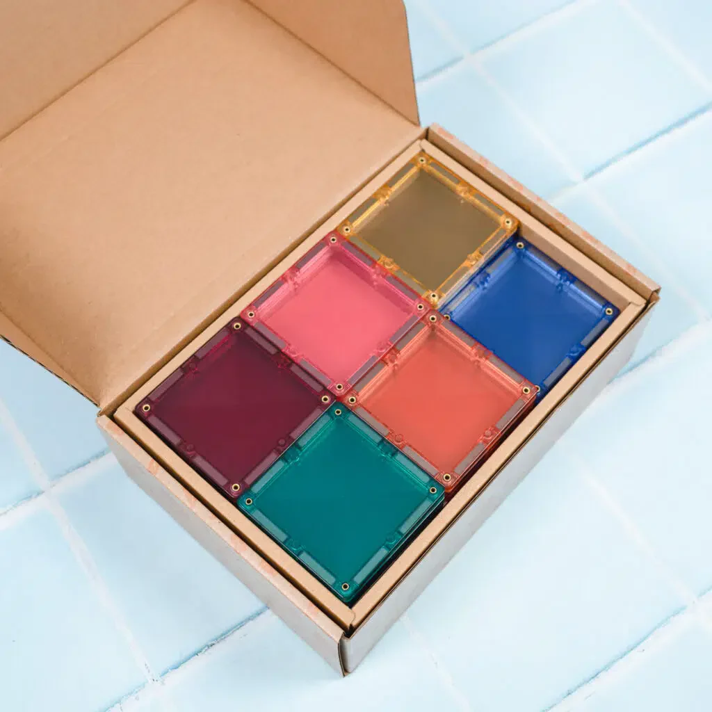 Connetix Magnetic Tiles | Pastel Square Pack (40 pcs) - Image 4
