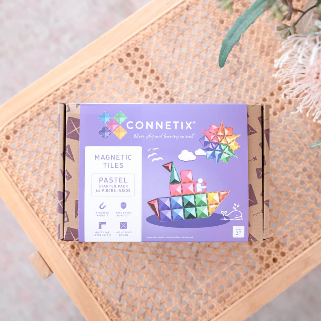 Connetix Magnetic Tiles | Pastel Starter Pack (64 pcs) - Image 4
