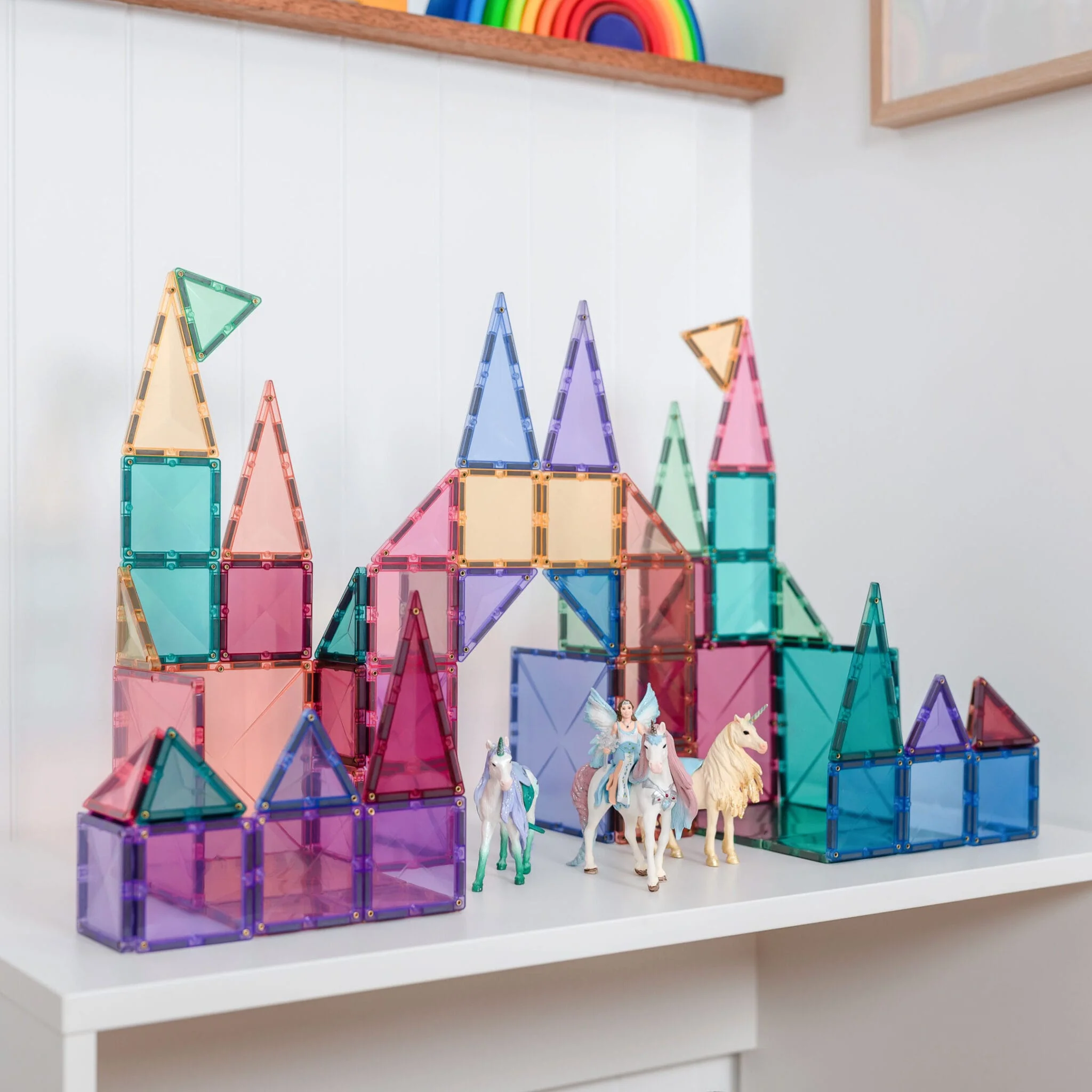 Connetix Magnetic Tiles | Pastel Starter Pack (64 pcs) - Image 6