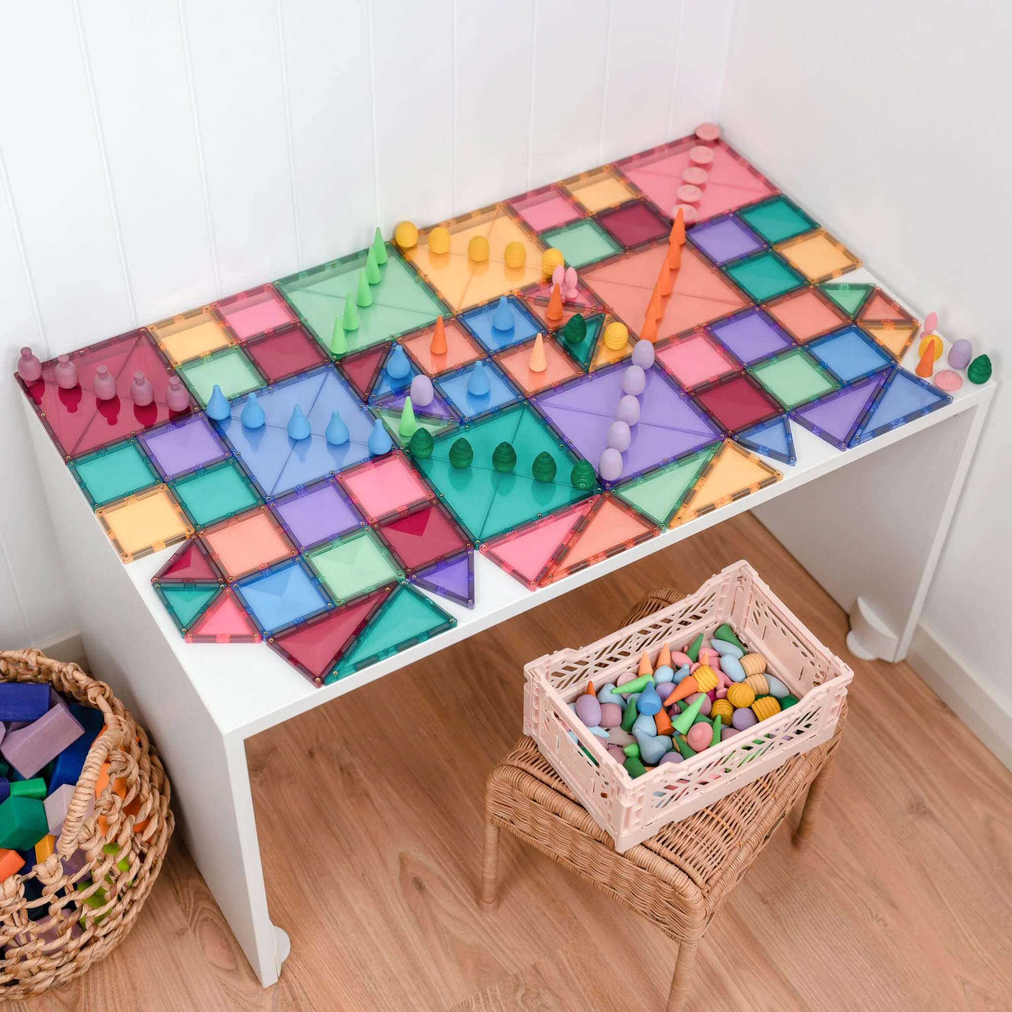 Connetix Magnetic Tiles | Pastel Starter Pack (64 pcs) - Image 7