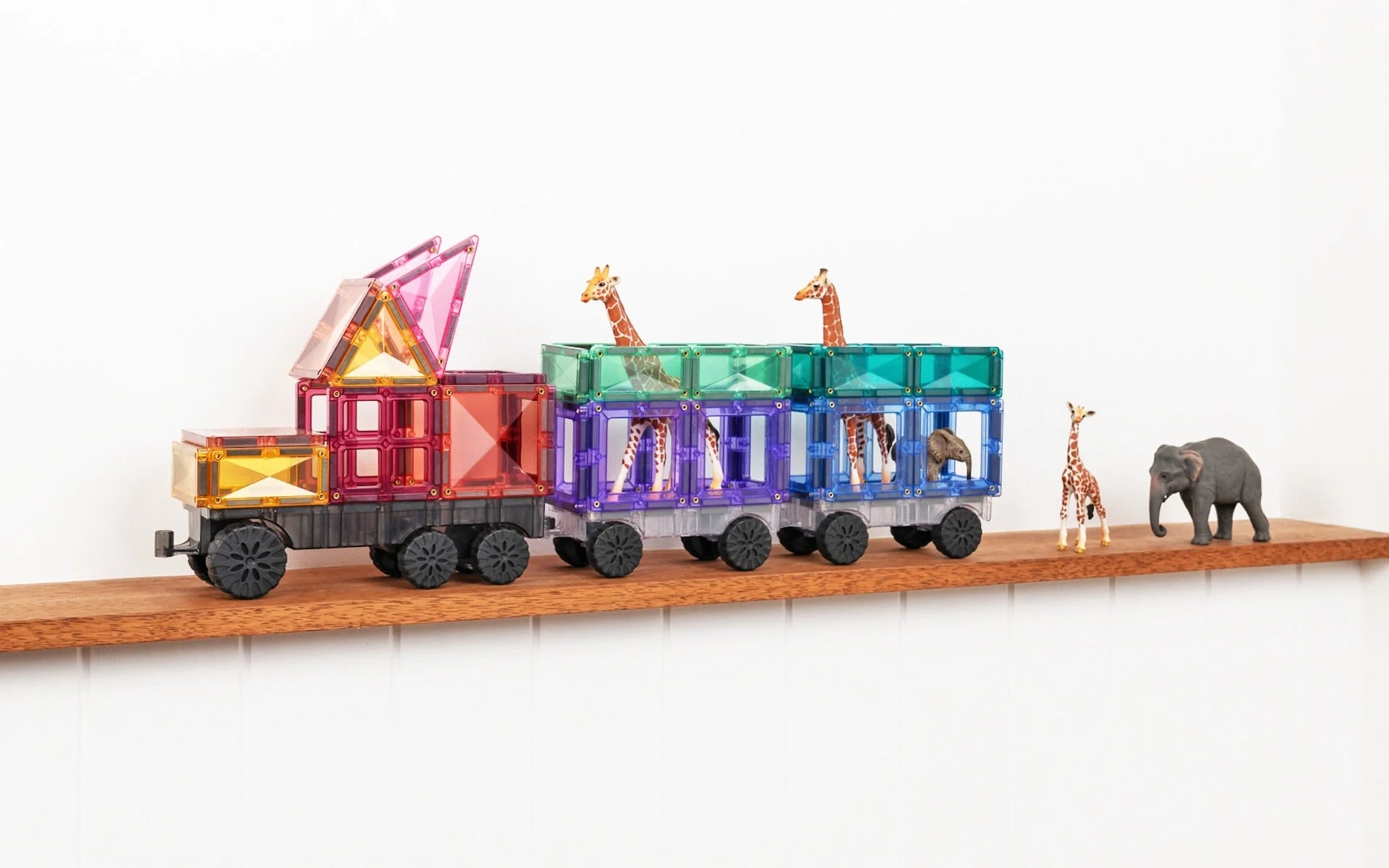 Connetix Magnetic Tiles | Pastel Transport Pack (50 pcs) - Image 10