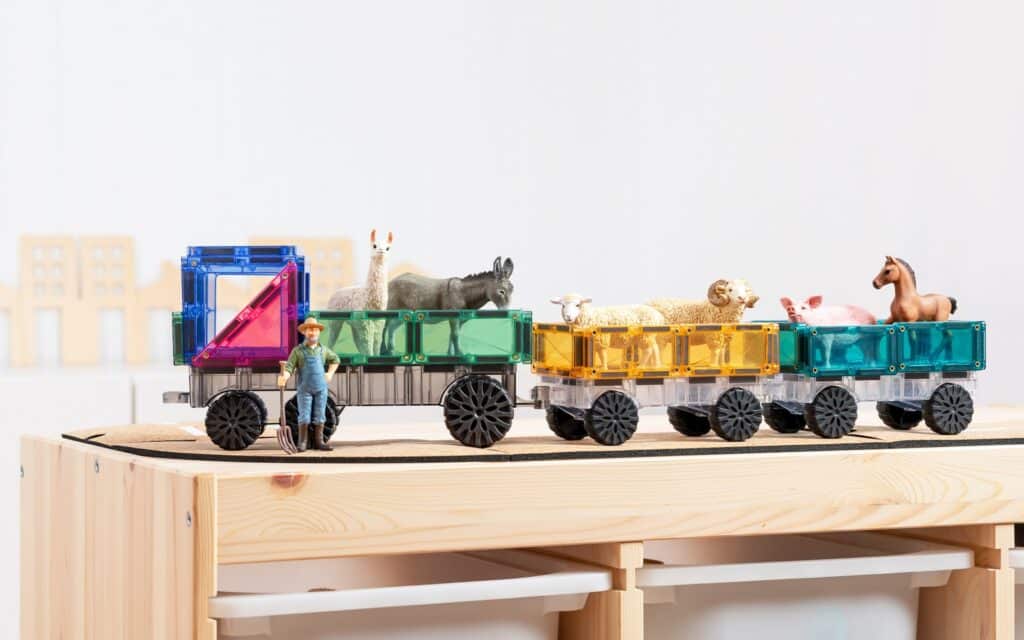 Connetix Magnetic Tiles | Pastel Transport Pack (50 pcs) - Image 9