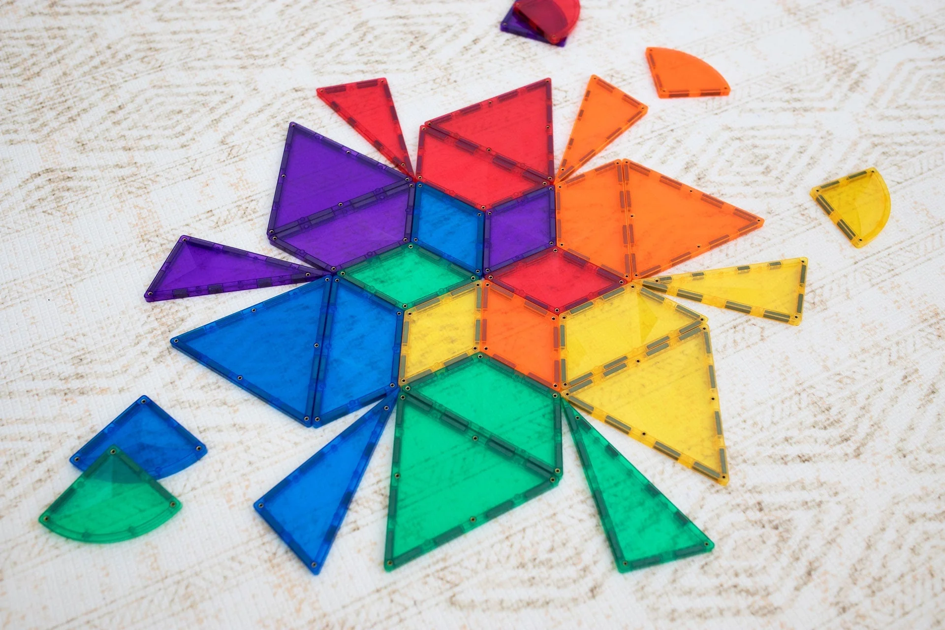 Connetix Magnetic Tiles | Rainbow Expansion Pack (36 pcs) - Image 3