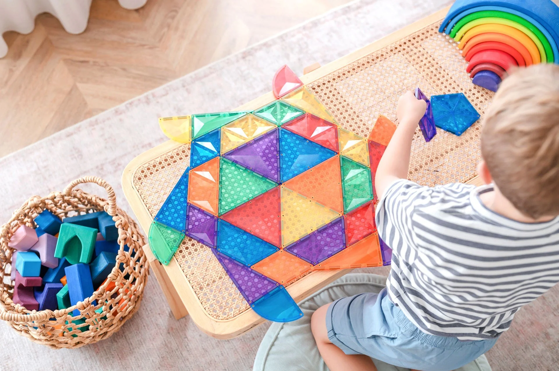Connetix Magnetic Tiles | Rainbow Expansion Pack (36 pcs) - Image 5