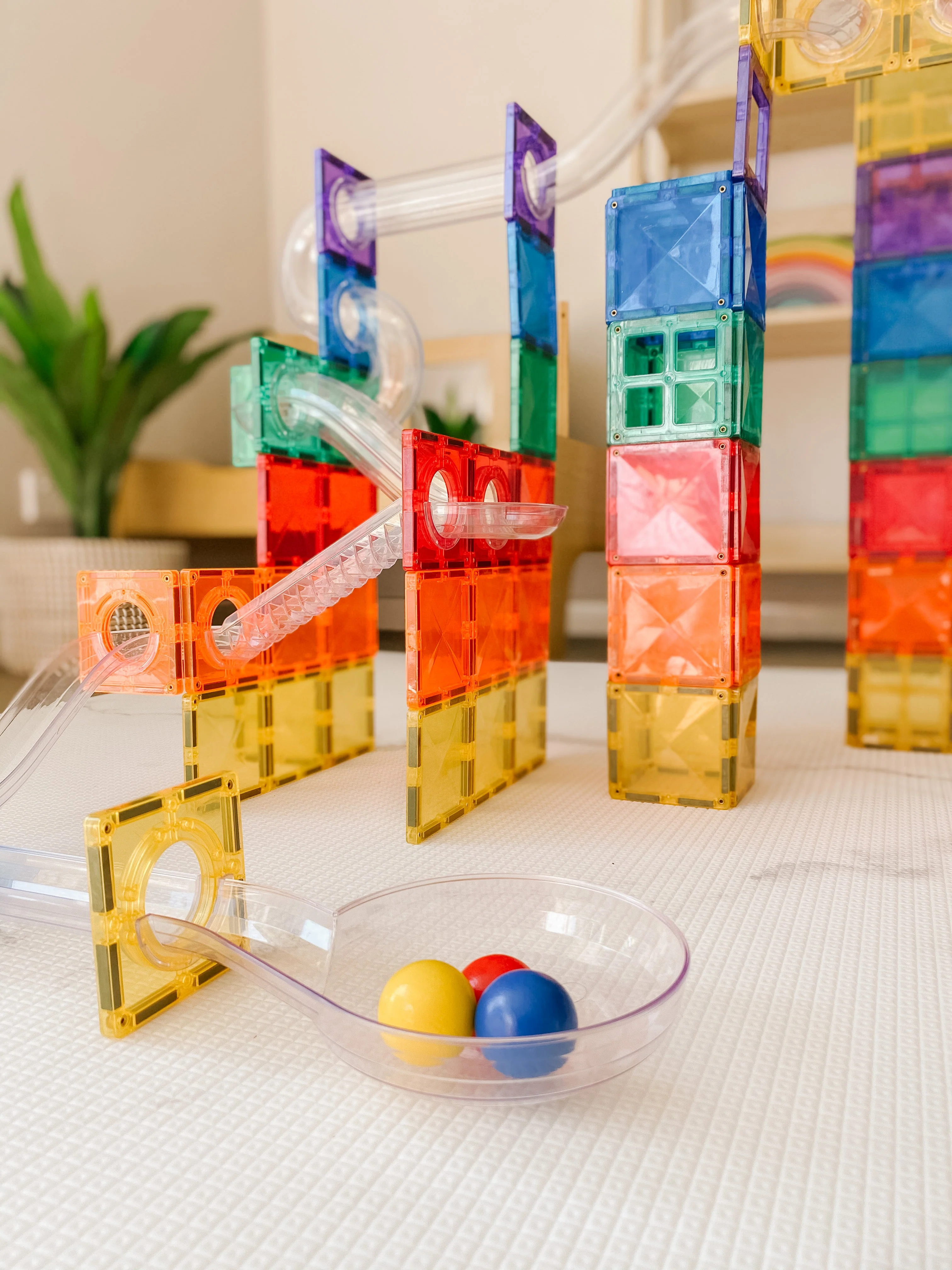 Connetix Magnetic Tiles | Rainbow Marble Run (92 pcs) - Image 5