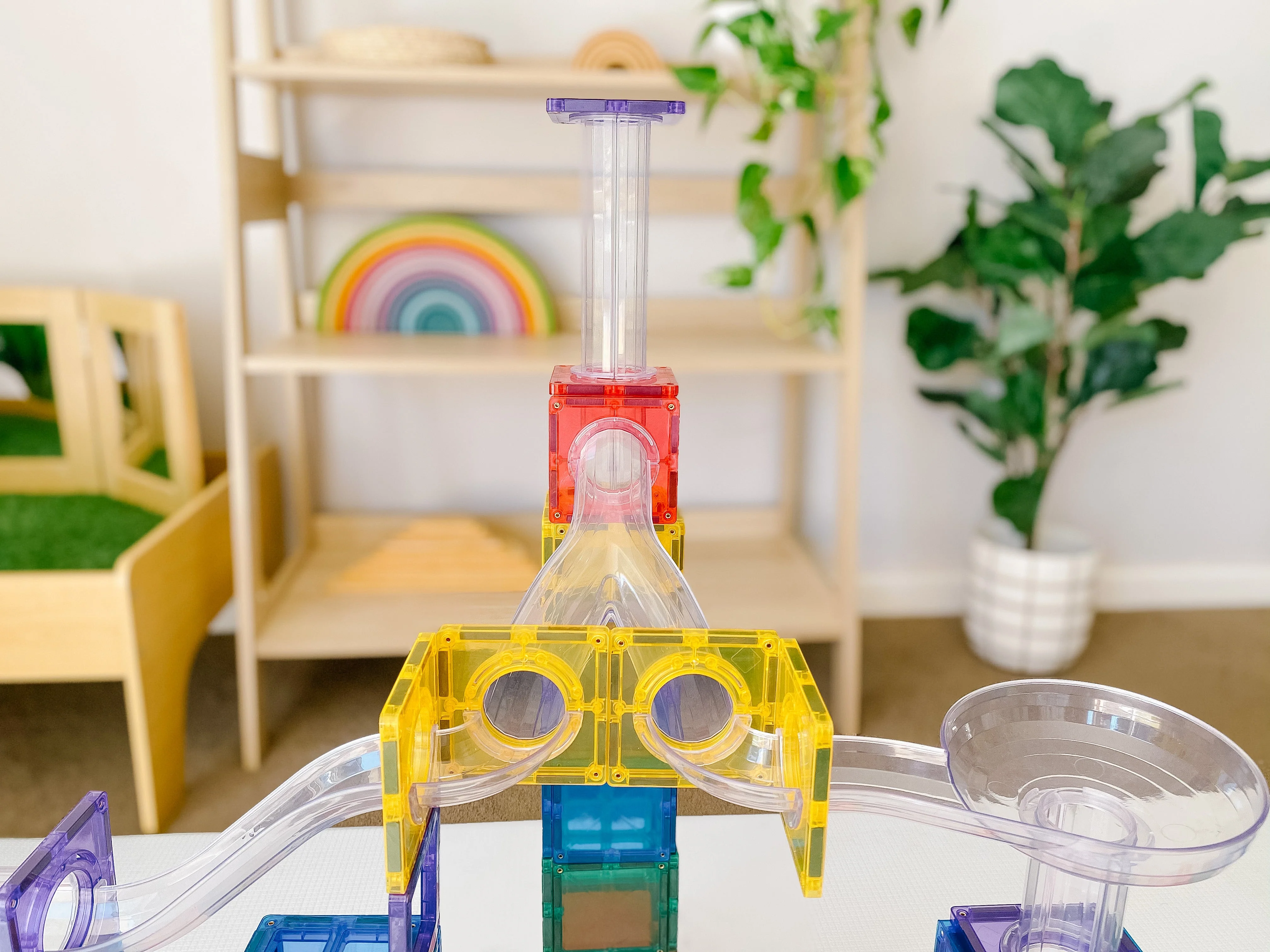 Connetix Magnetic Tiles | Rainbow Marble Run (92 pcs) - Image 8