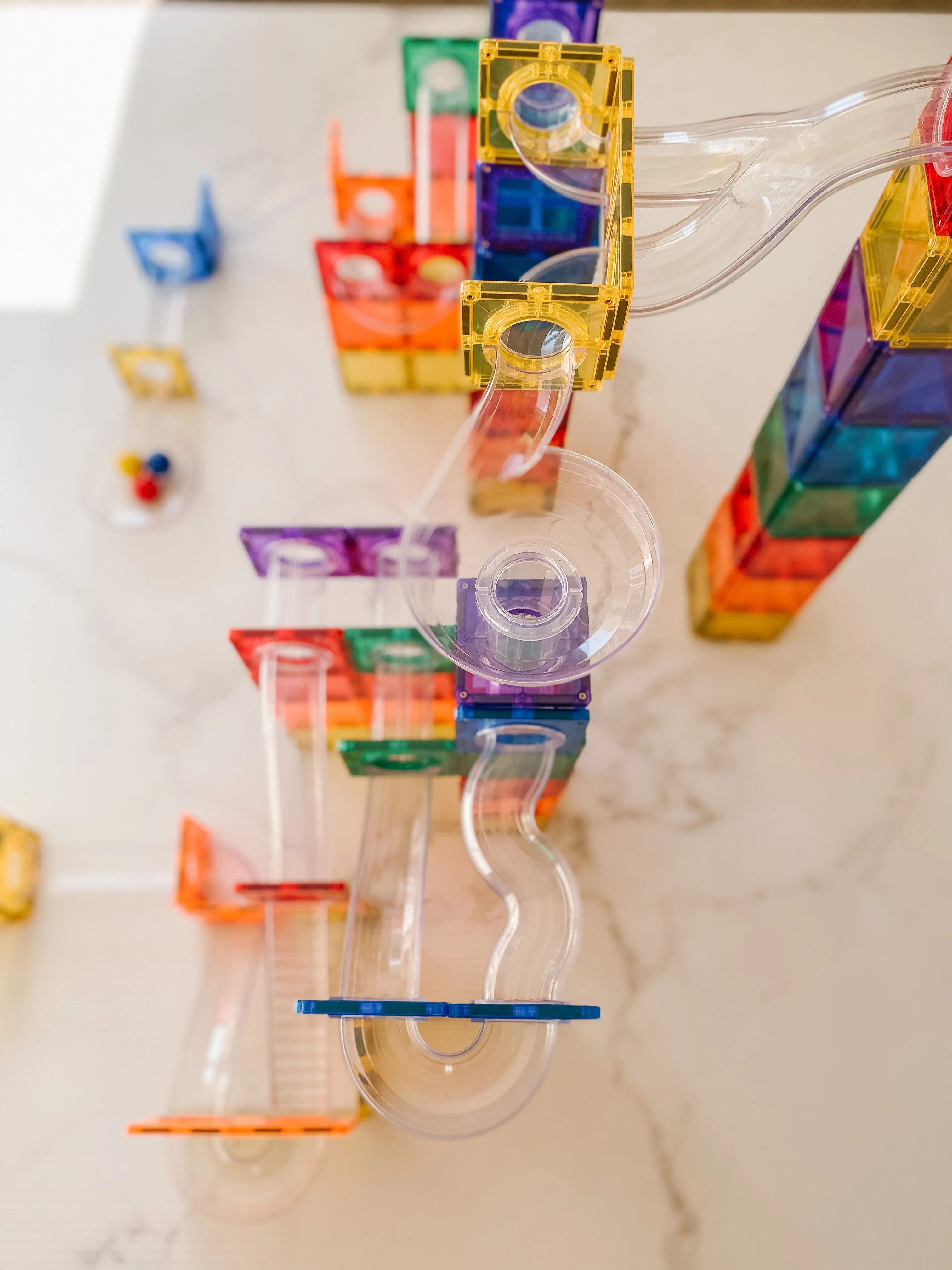 Connetix Magnetic Tiles | Rainbow Marble Run (92 pcs) - Image 9