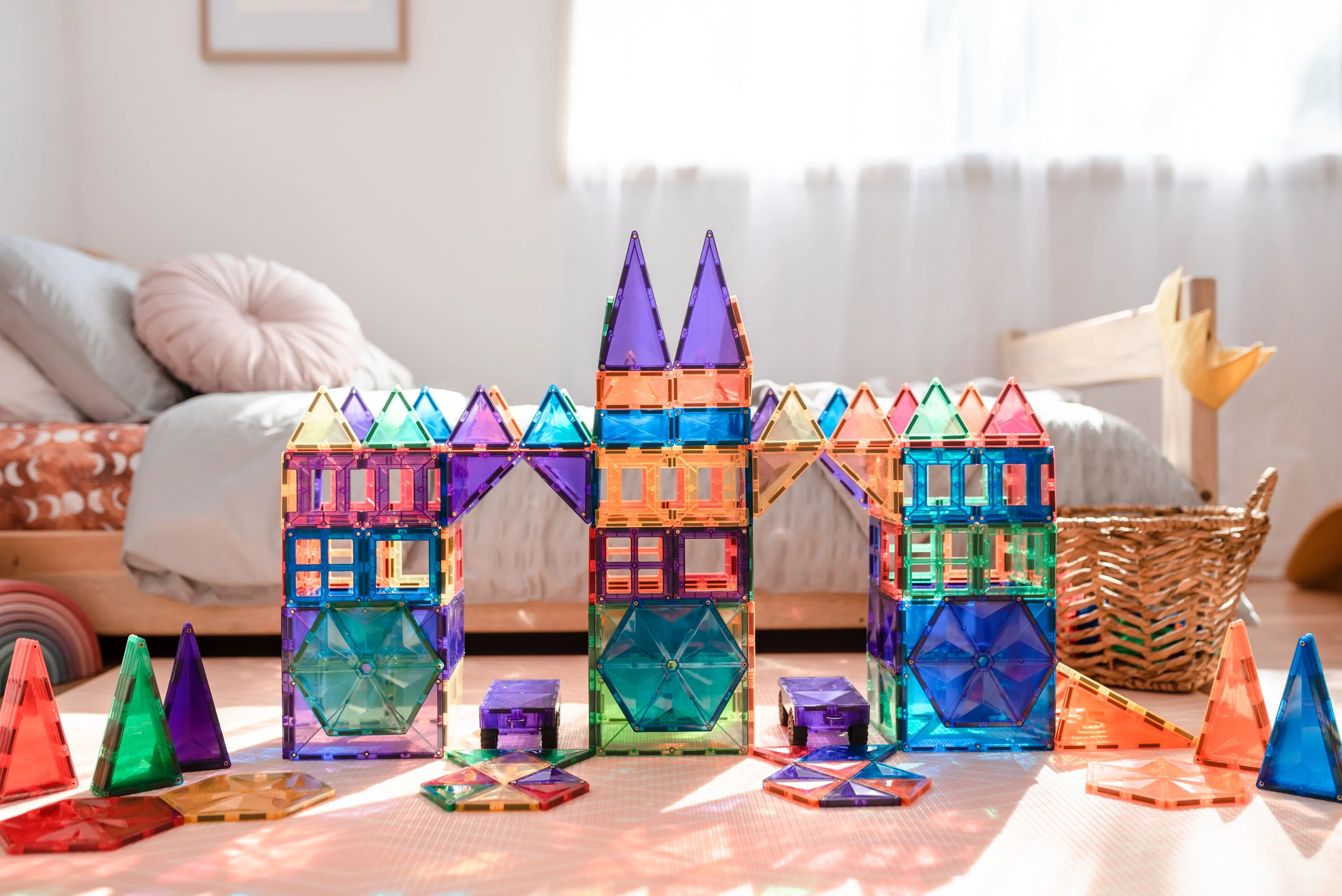 Connetix Magnetic Tiles | Rainbow Mega Pack (212 pcs) - Image 10