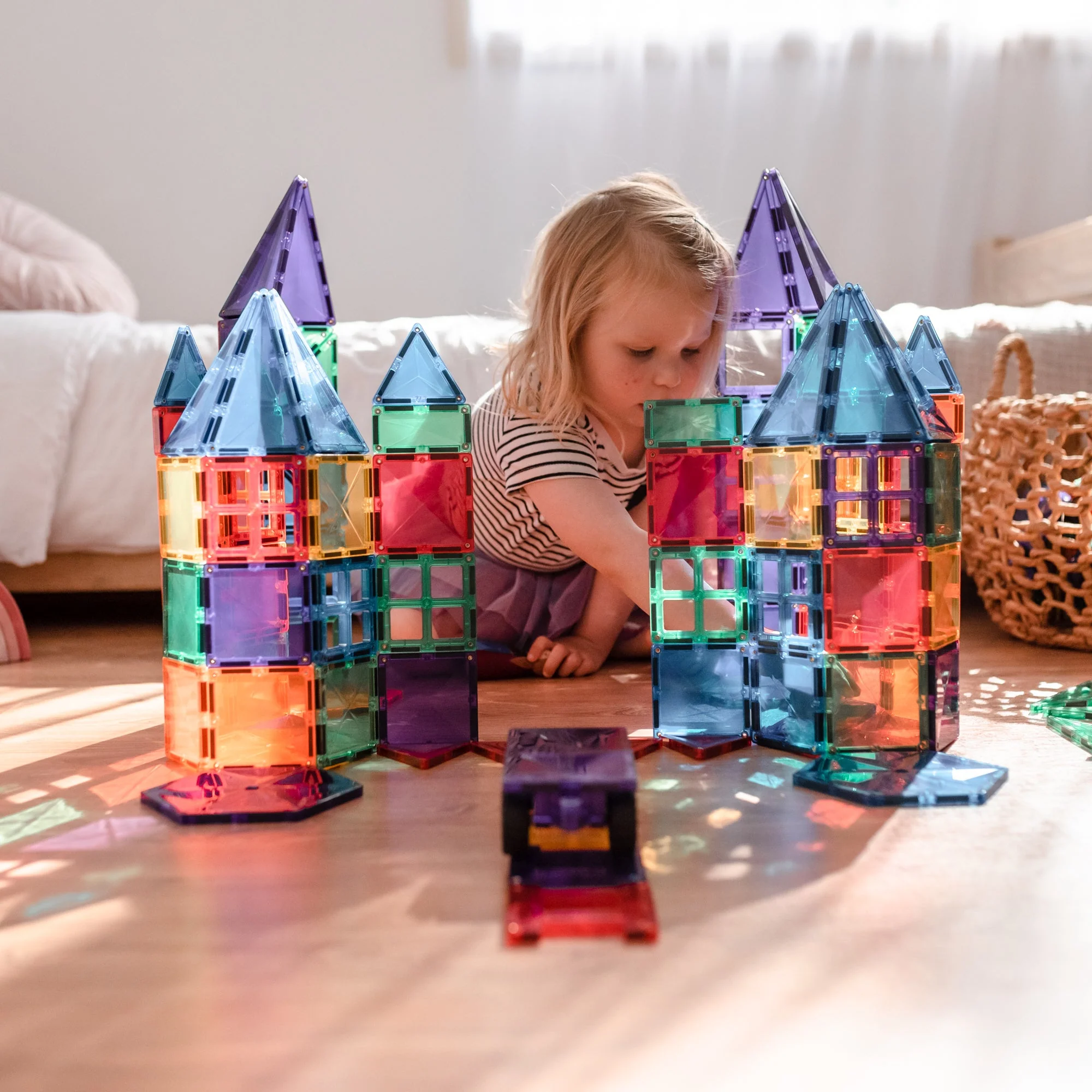 Connetix Magnetic Tiles | Rainbow Mega Pack (212 pcs) - Image 12