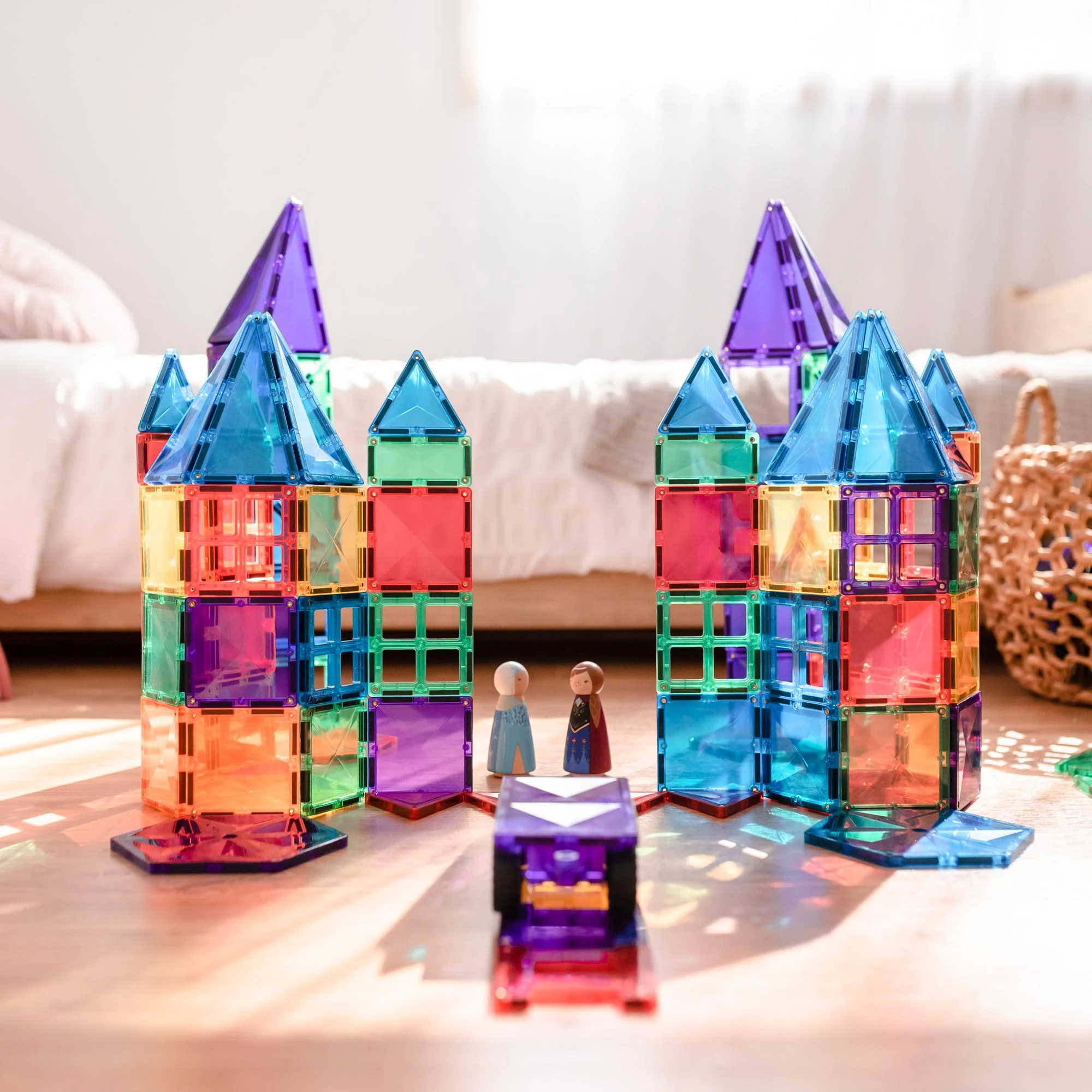 Connetix Magnetic Tiles | Rainbow Mega Pack (212 pcs) - Image 3