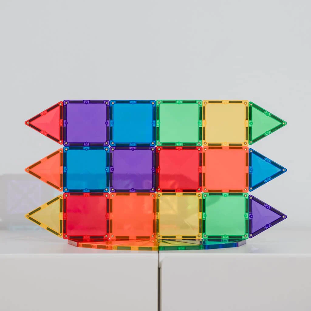 Connetix Magnetic Tiles | Rainbow Mini Pack (24 pcs) - Image 3