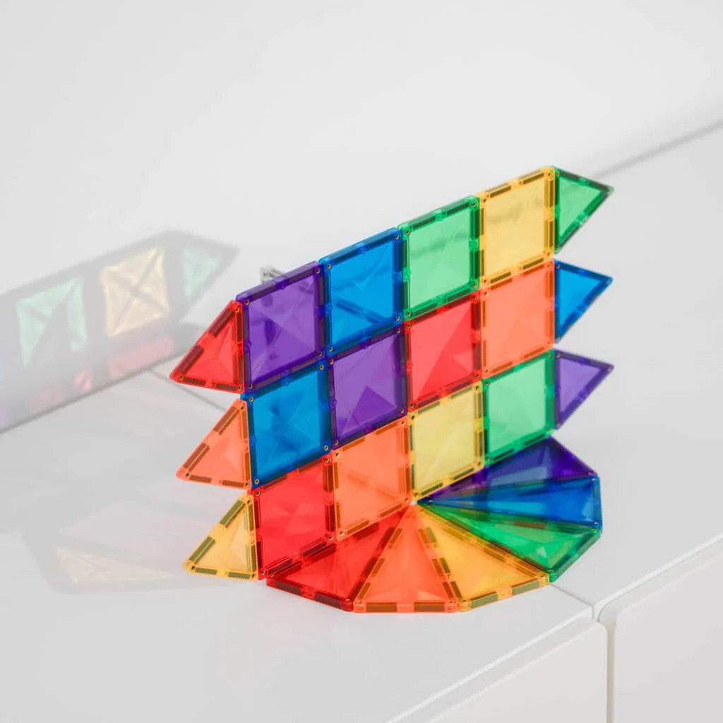 Connetix Magnetic Tiles | Rainbow Mini Pack (24 pcs) - Image 4