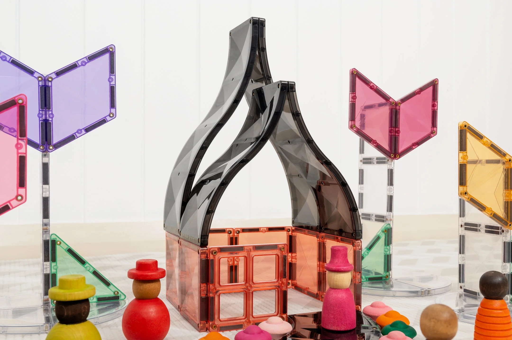 Connetix Magnetic Tiles | Ramps & Intersections (16 pcs) - Image 15