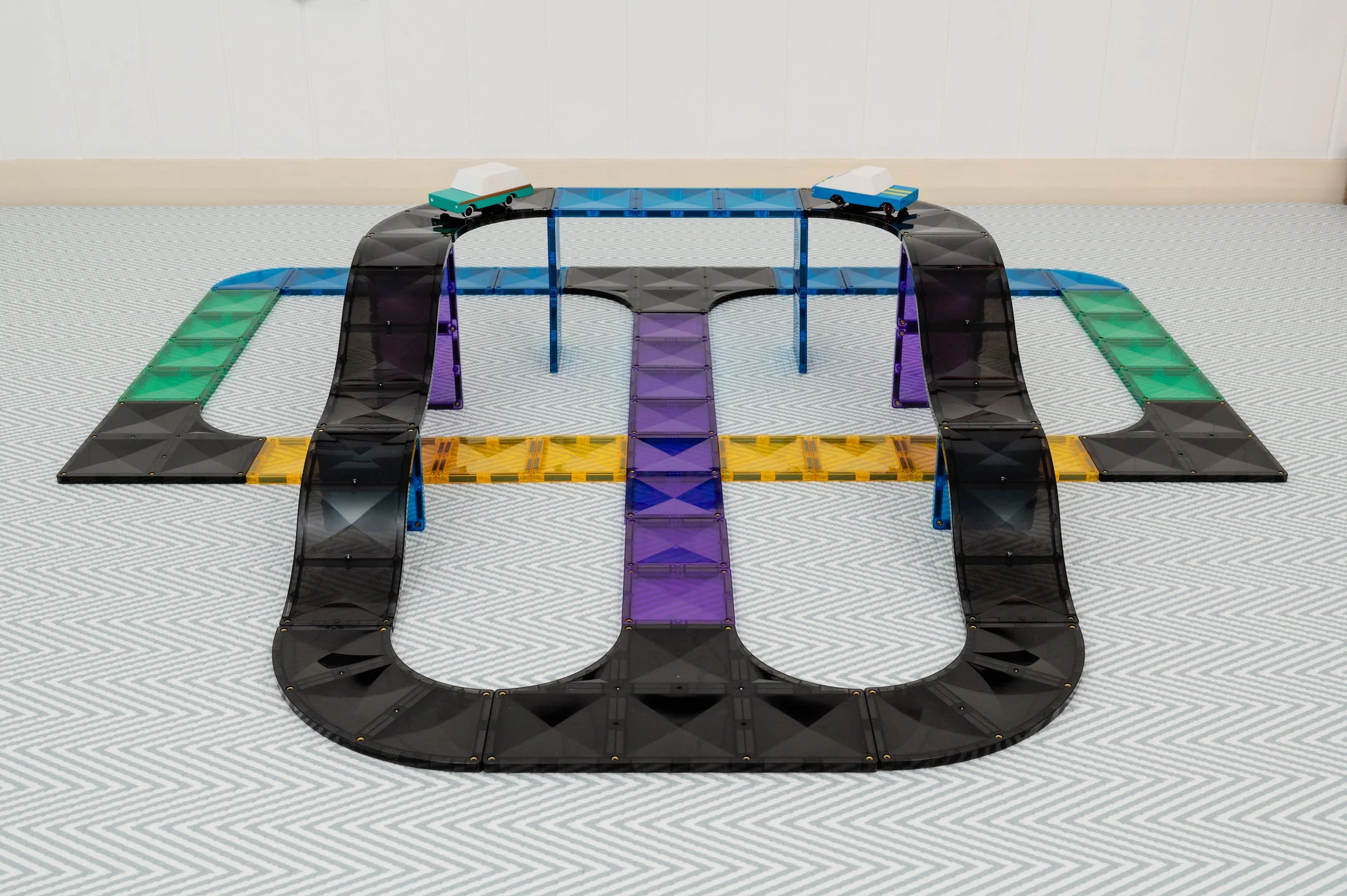 Connetix Magnetic Tiles | Ramps & Intersections (16 pcs) - Image 8