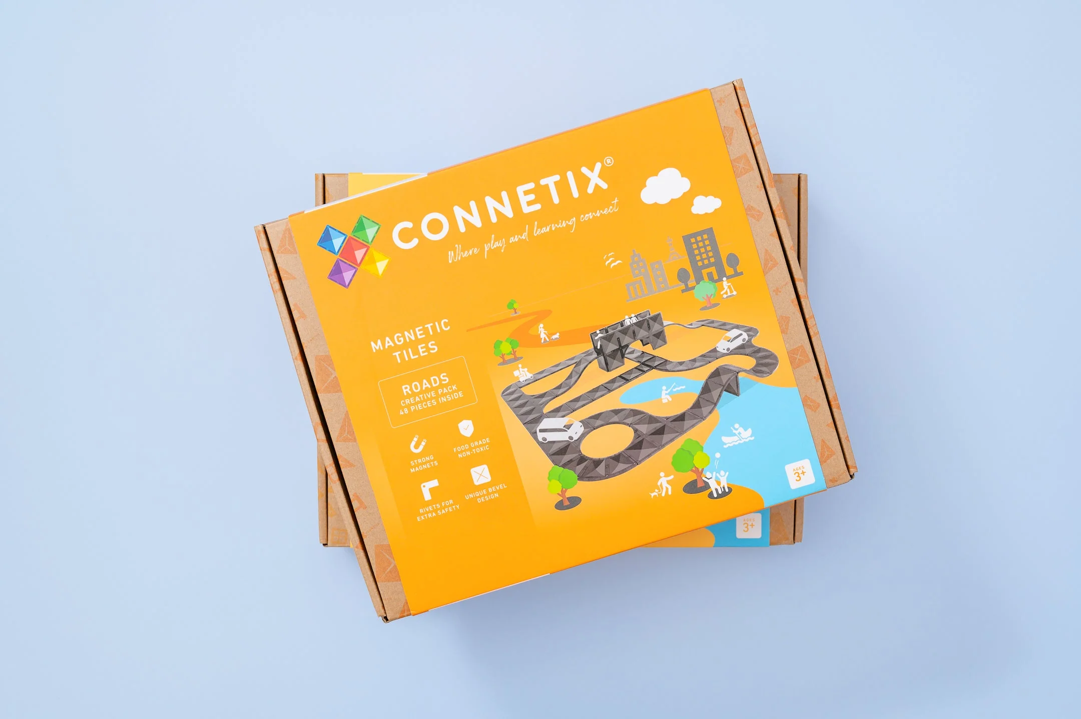 Connetix Magnetic Tiles | Roads Creative Pack (48 pcs) - Image 23