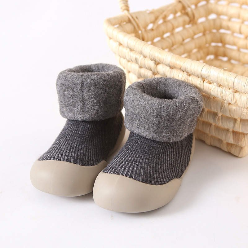Ozznekshoes Cozy Sock Shoes for Kids- Warm First Walker Shoes | Fleece Lined - Image 11