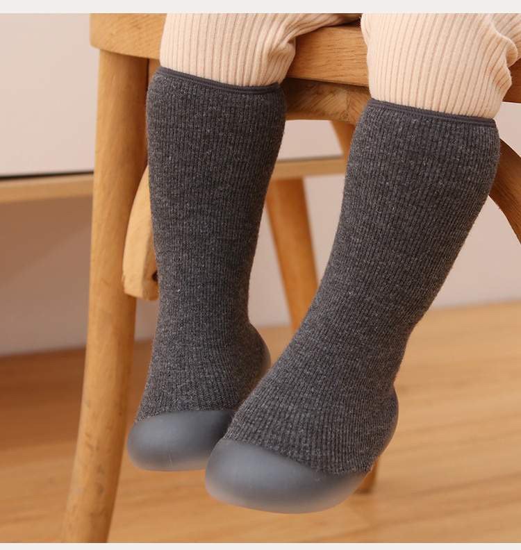 Ozznekshoes Cozy Sock Shoes for Kids- Warm First Walker Shoes | Fleece Lined - Image 12