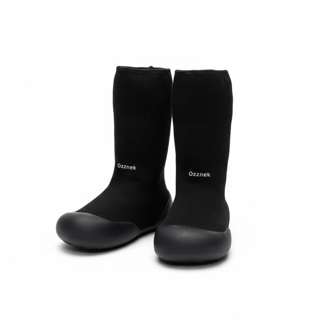 Ozznekshoes Cozy Sock Shoes for Kids- Warm First Walker Shoes | Fleece Lined - Image 15
