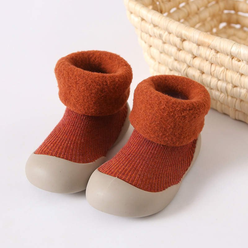 Ozznekshoes Cozy Sock Shoes for Kids- Warm First Walker Shoes | Fleece Lined - Image 5