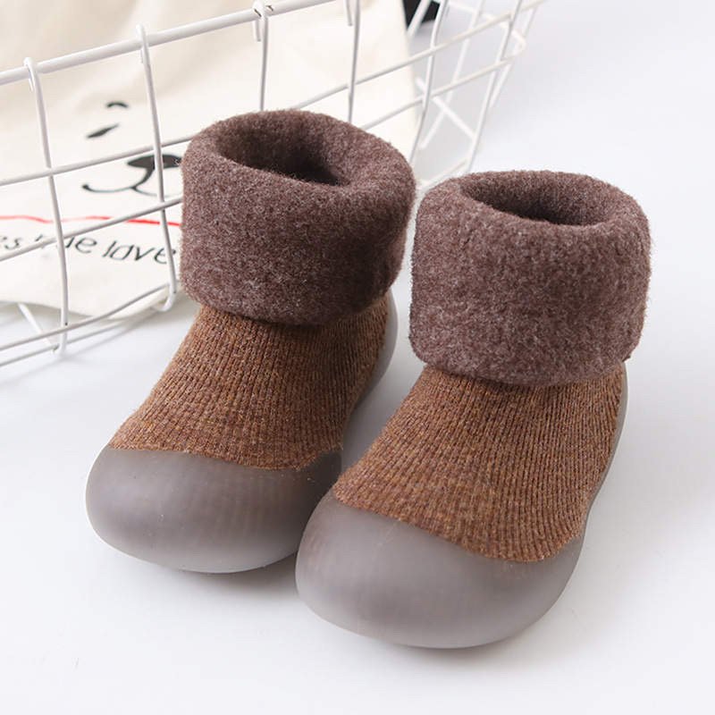 Ozznekshoes Cozy Sock Shoes for Kids- Warm First Walker Shoes | Fleece Lined - Image 6