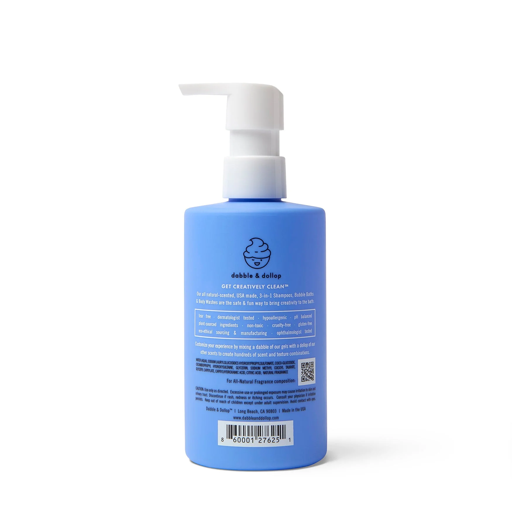 Dabble & Dollop Blueberry Bubble Bath, Body Wash & Shampoo - Image 3