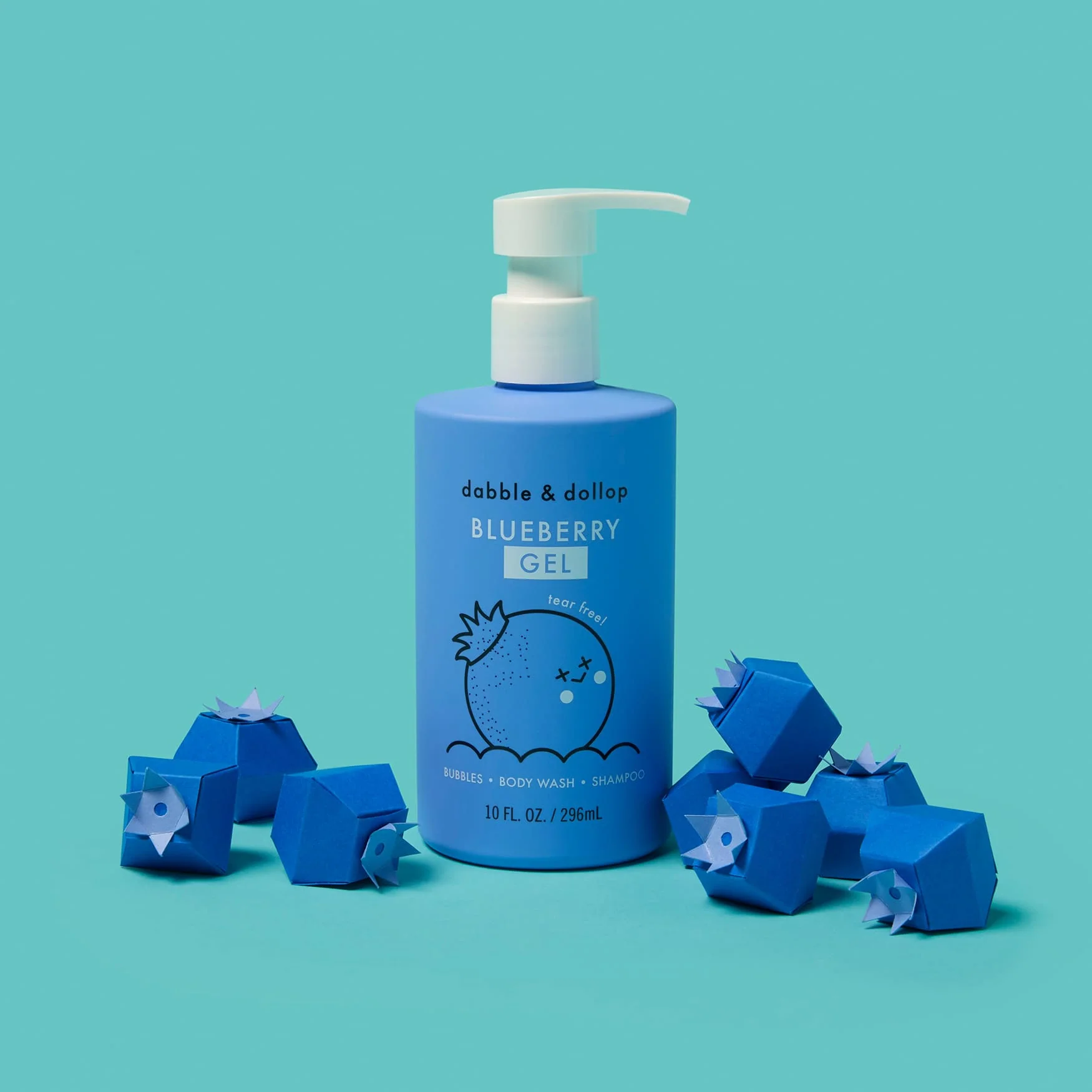 Dabble & Dollop Blueberry Bubble Bath, Body Wash & Shampoo - Image 5