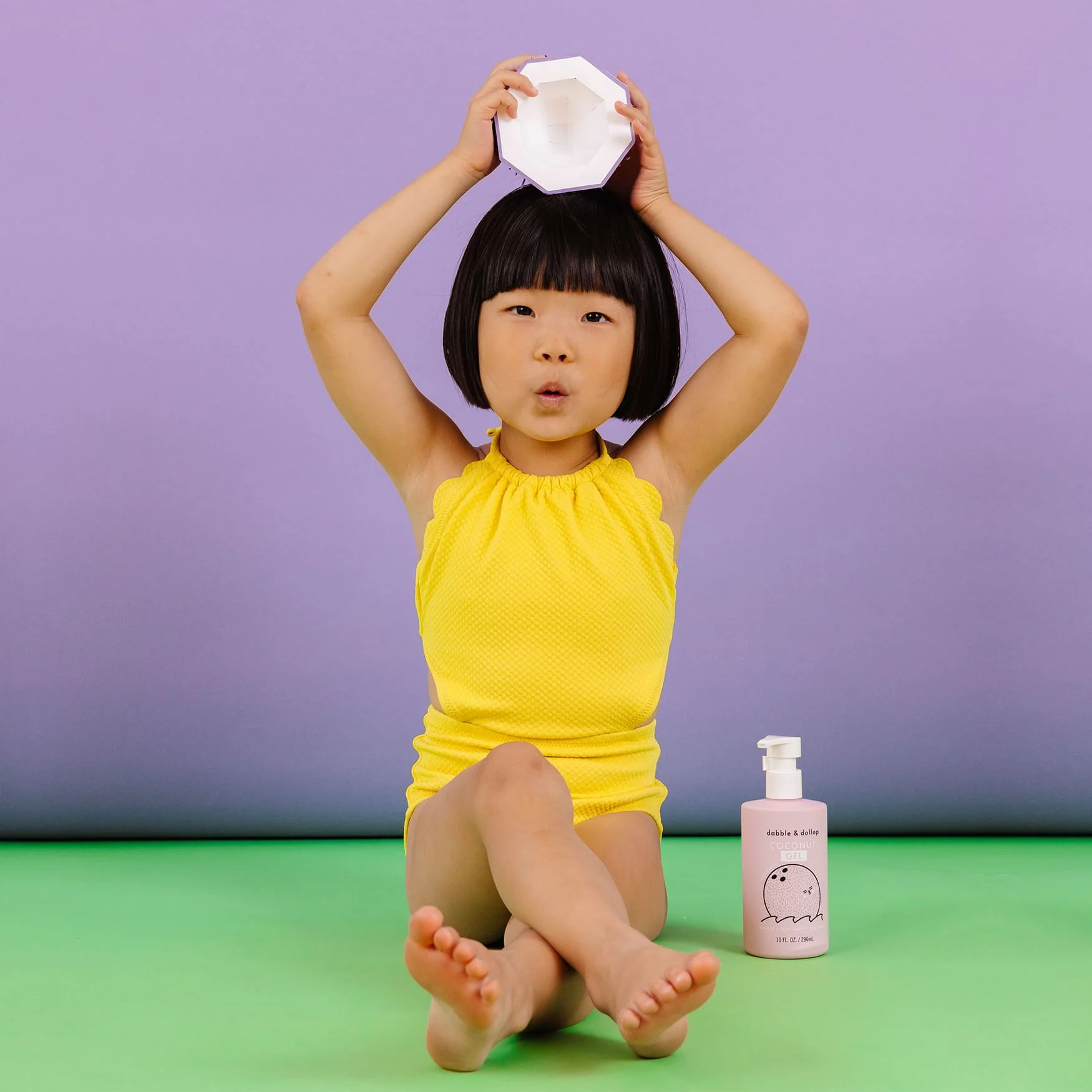Dabble & Dollop Coconut Bubble Bath, Body Wash & Shampoo - Image 2