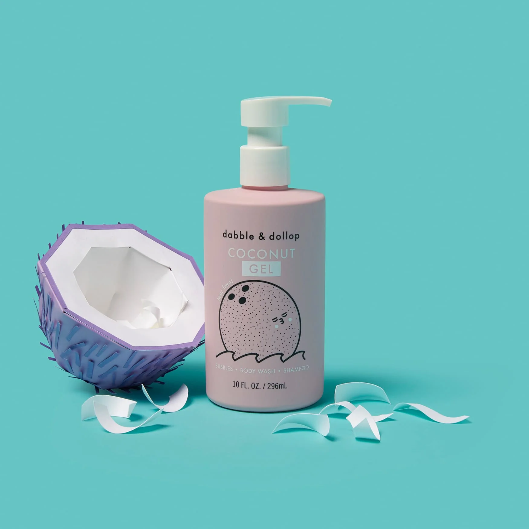 Dabble & Dollop Coconut Bubble Bath, Body Wash & Shampoo - Image 5