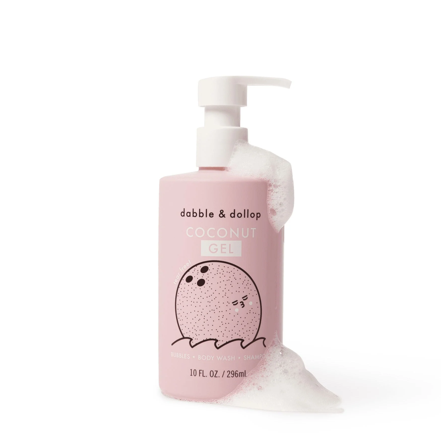 Dabble & Dollop Coconut Bubble Bath, Body Wash & Shampoo - Image 6