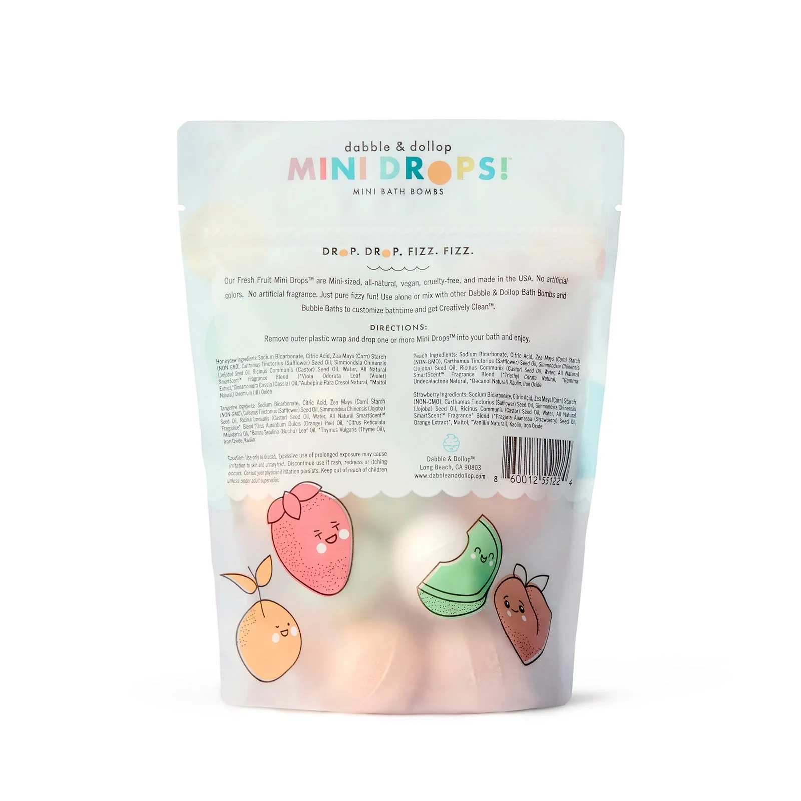 Dabble & Dollop Fresh Fruit Mini Bath Bombs - Image 3