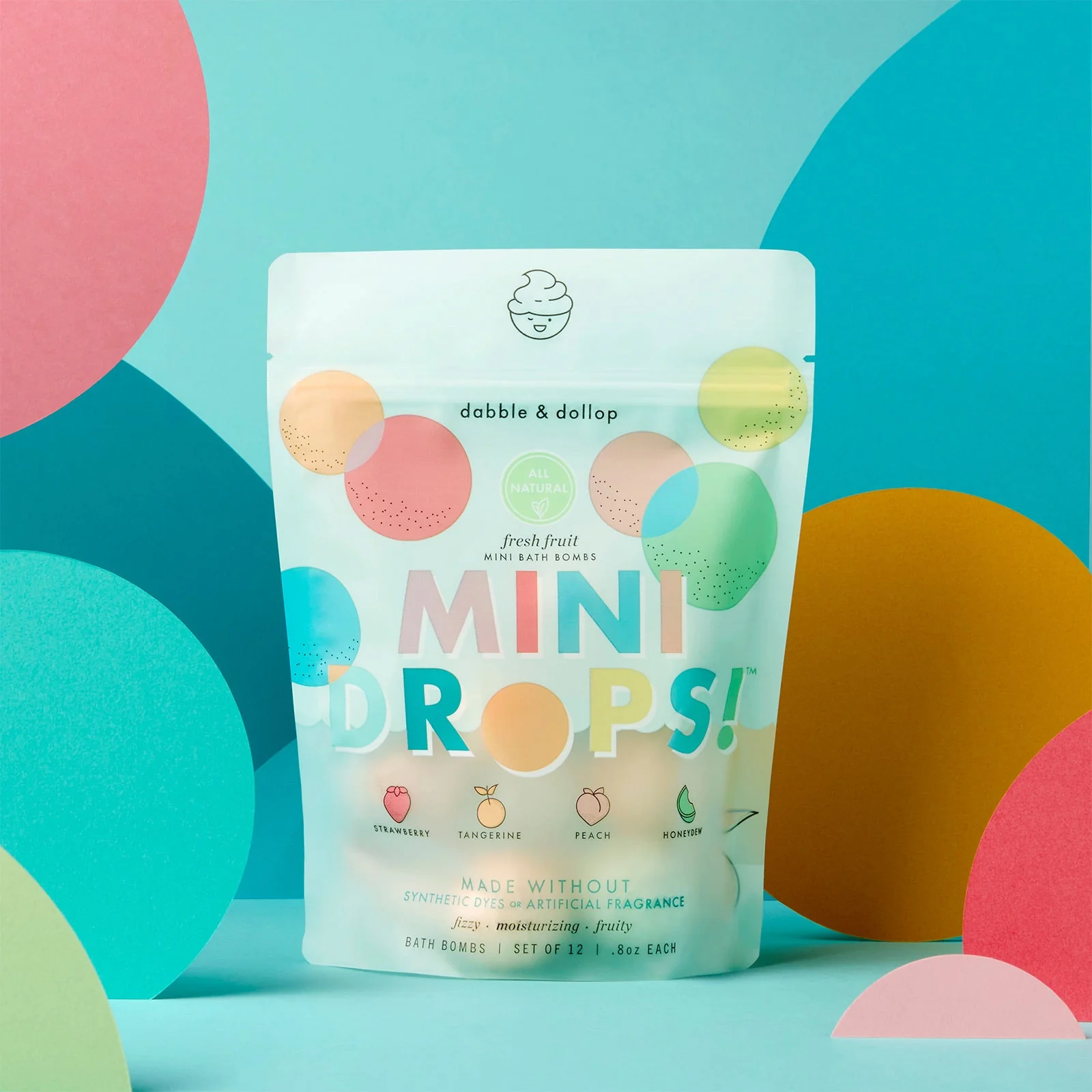 Dabble & Dollop Fresh Fruit Mini Bath Bombs - Image 4